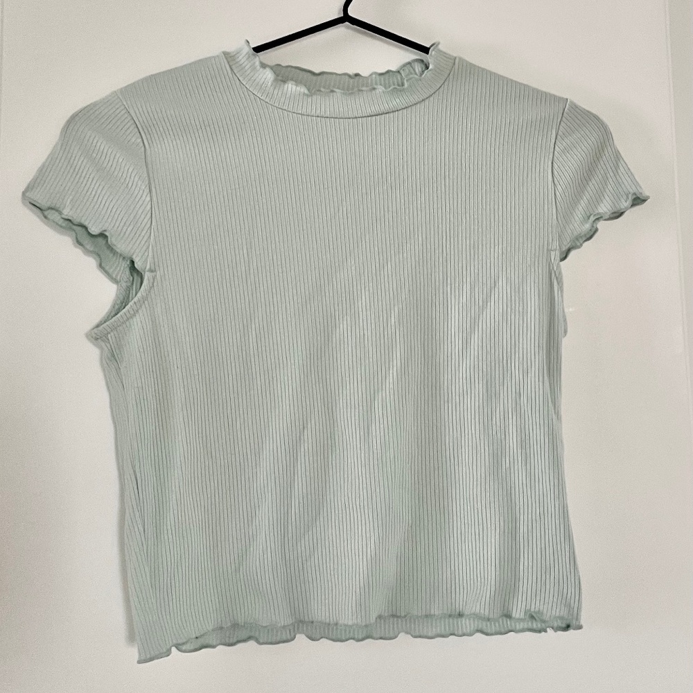 Aritzia Sunday Best Crowne Baby Tee - Seafoam Small